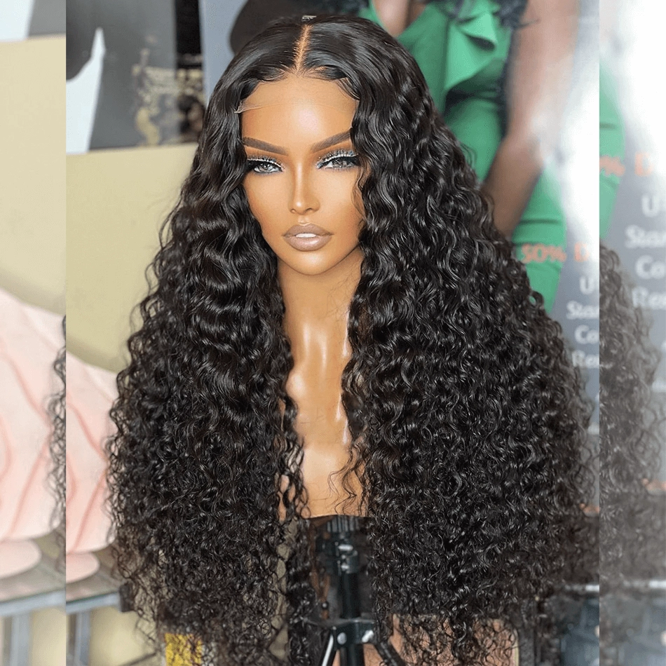 Tuneful Transparent 13x6 Lace Front Human Hair Wigs Raw Indian Water Wave Wigs