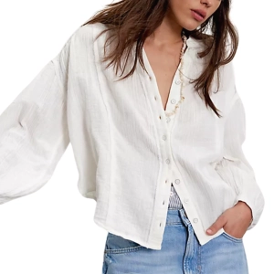 Valley Double Cloth Shirt Ivory