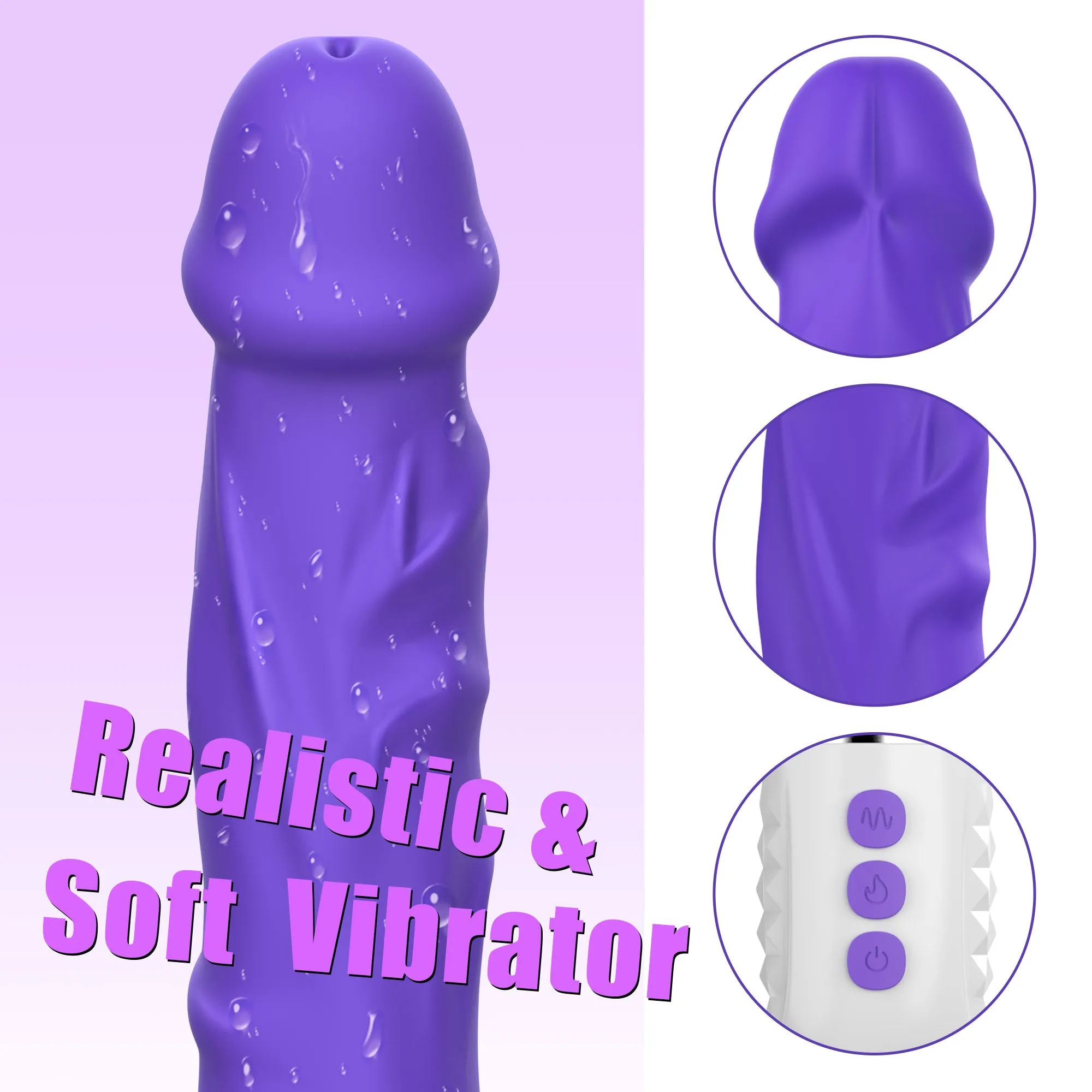 Vibrating Dildo With Heating Function