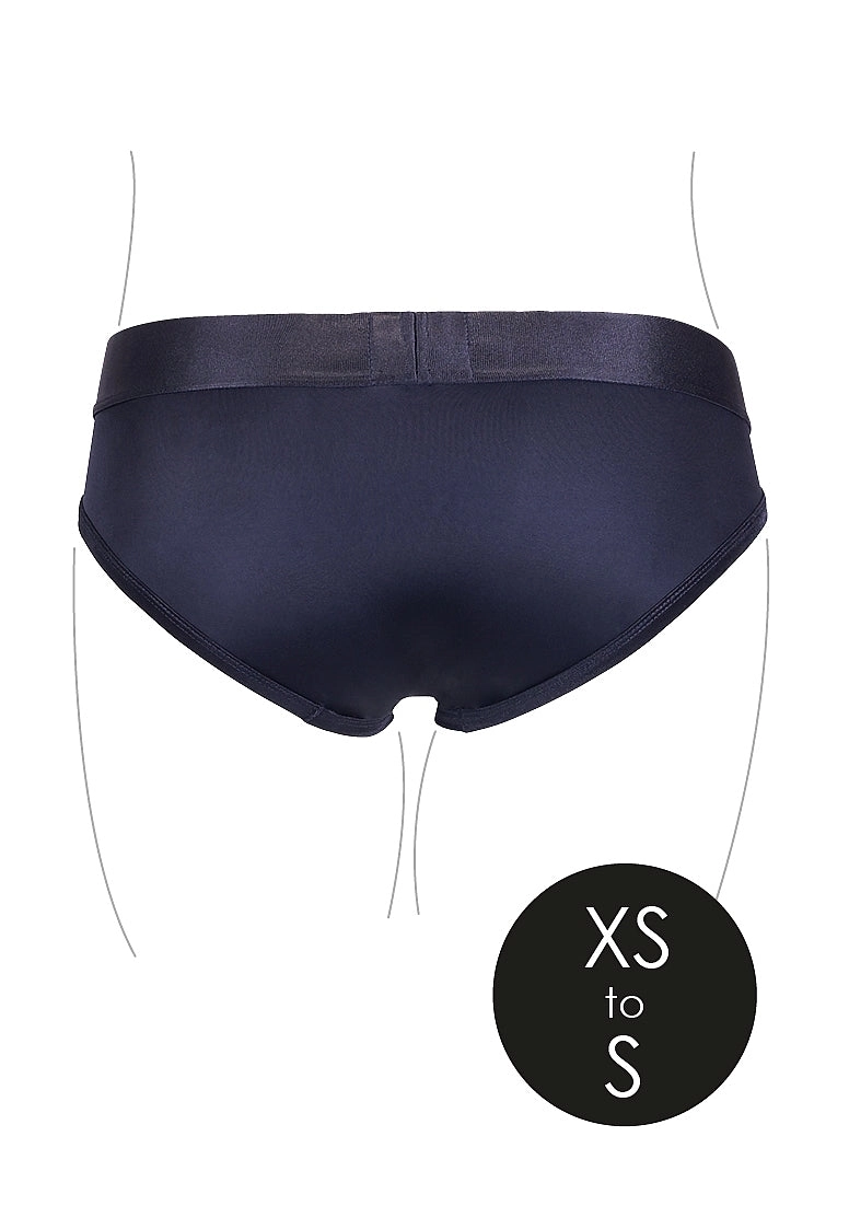 Vibrating Strap-on High-cut Brief