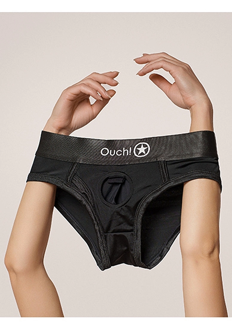 Vibrating Strap-on High-cut Brief