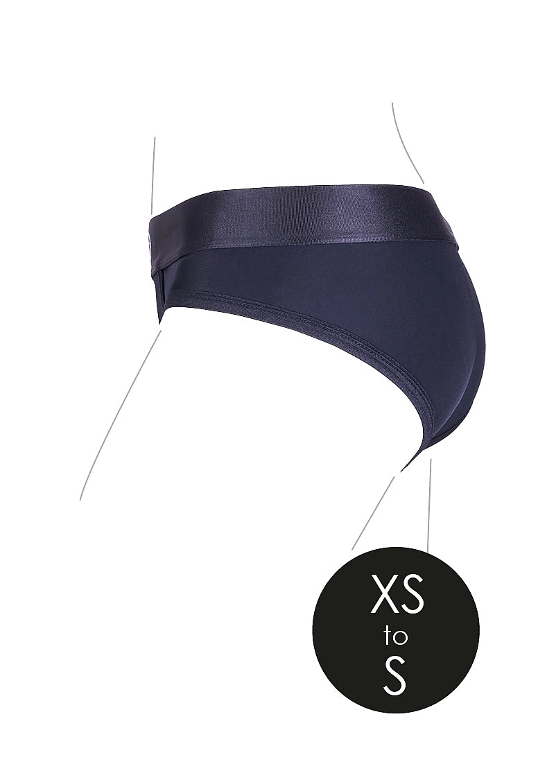 Vibrating Strap-on High-cut Brief