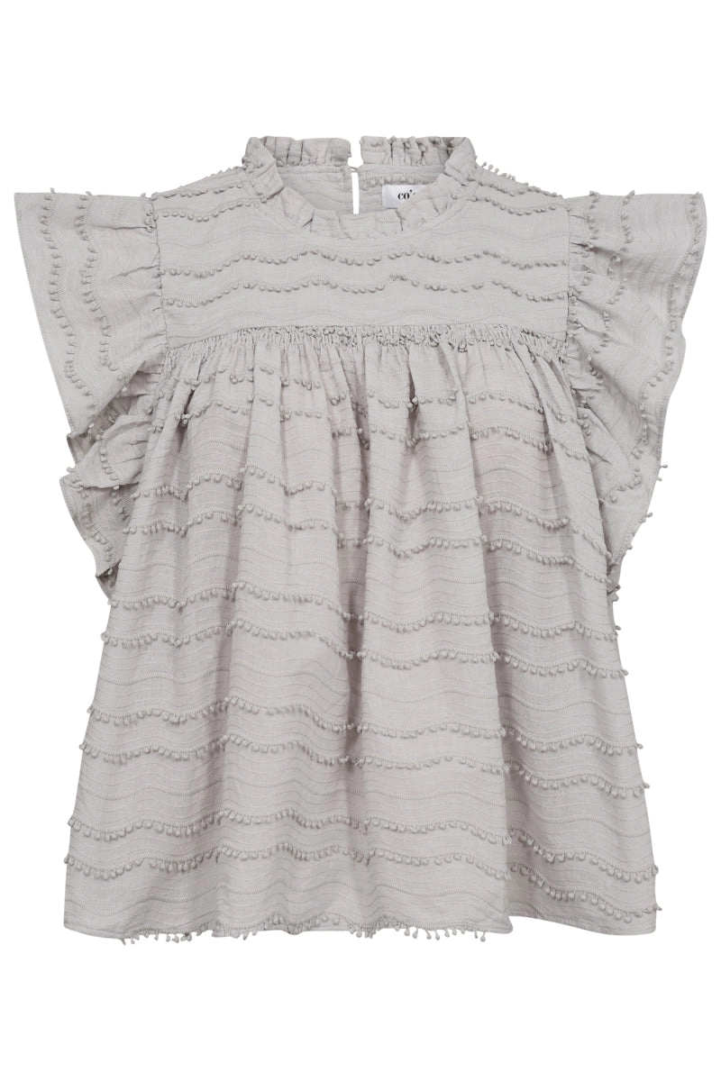 WavedingCC Top | Light Grey | Top fra Co'couture