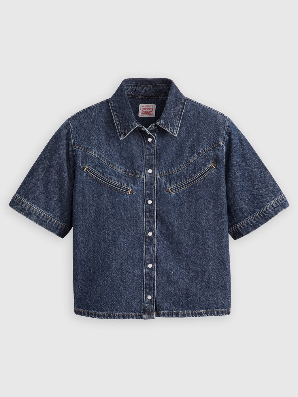 Women's Solid Spread Collar Shirt