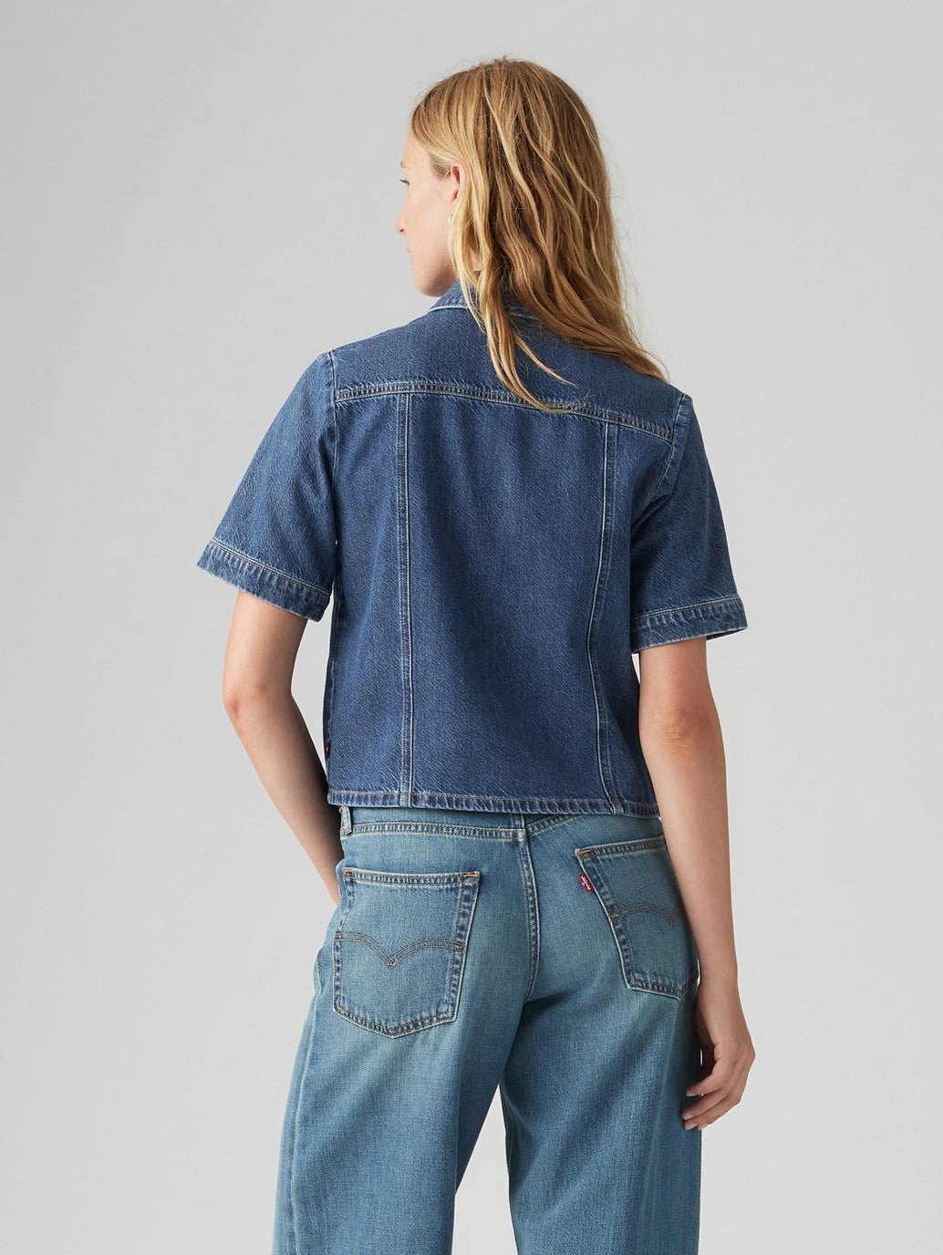 Women's Solid Spread Collar Shirt