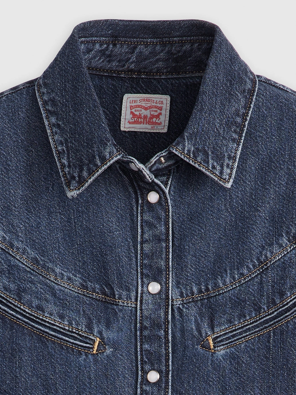 Women's Solid Spread Collar Shirt