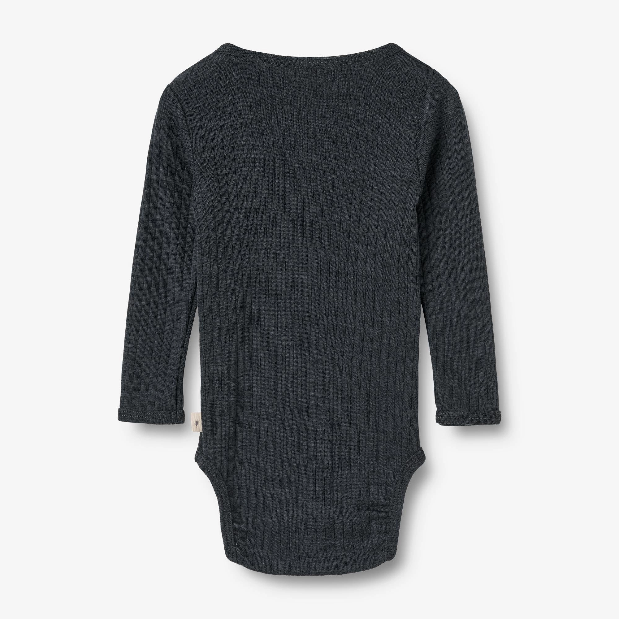 Wool Silk Body L/S Lucca - navy