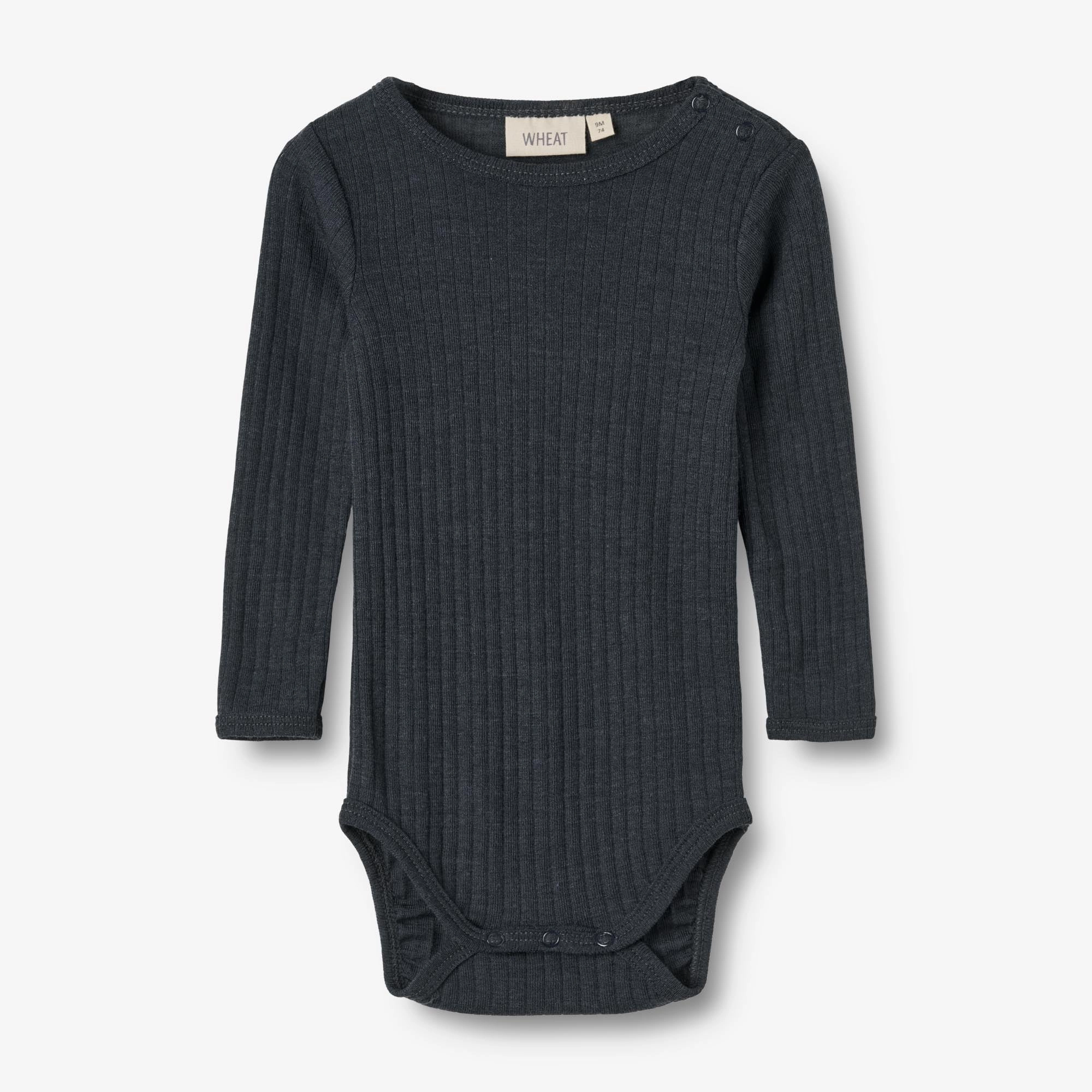 Wool Silk Body L/S Lucca - navy
