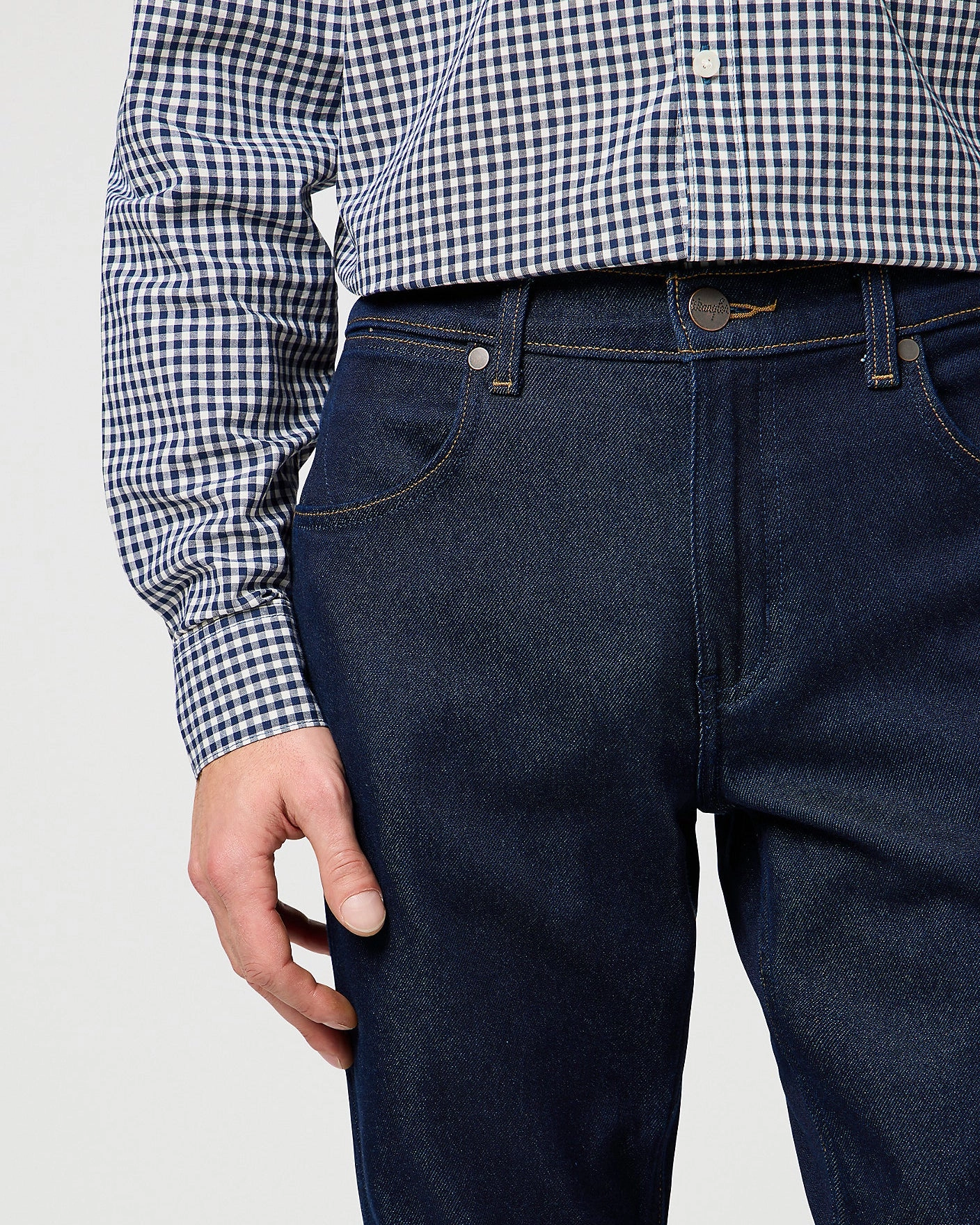 Wrangler Greensboro Epic Soft Lightweight Regular Fit Mens Jeans - Moonlight Rinse