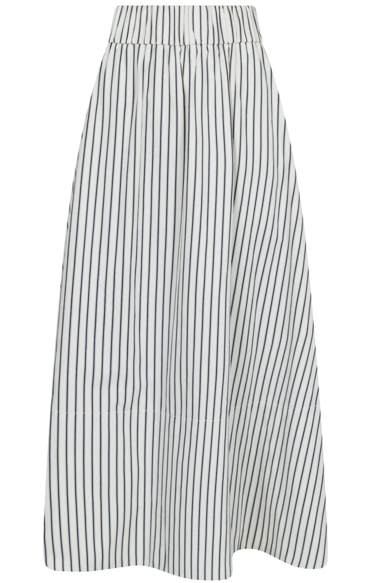 Yara Long Stripe Skirt | Creme | Nederdel fra Neo Noir