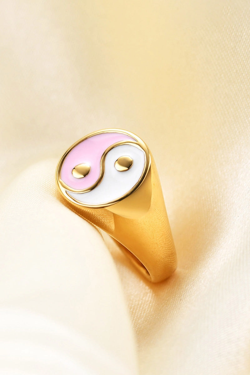 Yin Yang Ring | Pastel Pink | Ring fra Birdsong