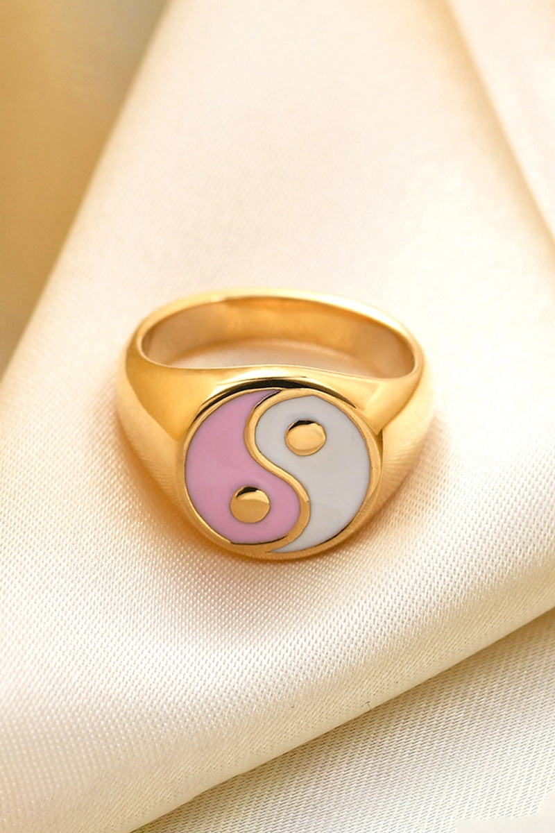 Yin Yang Ring | Pastel Pink | Ring fra Birdsong