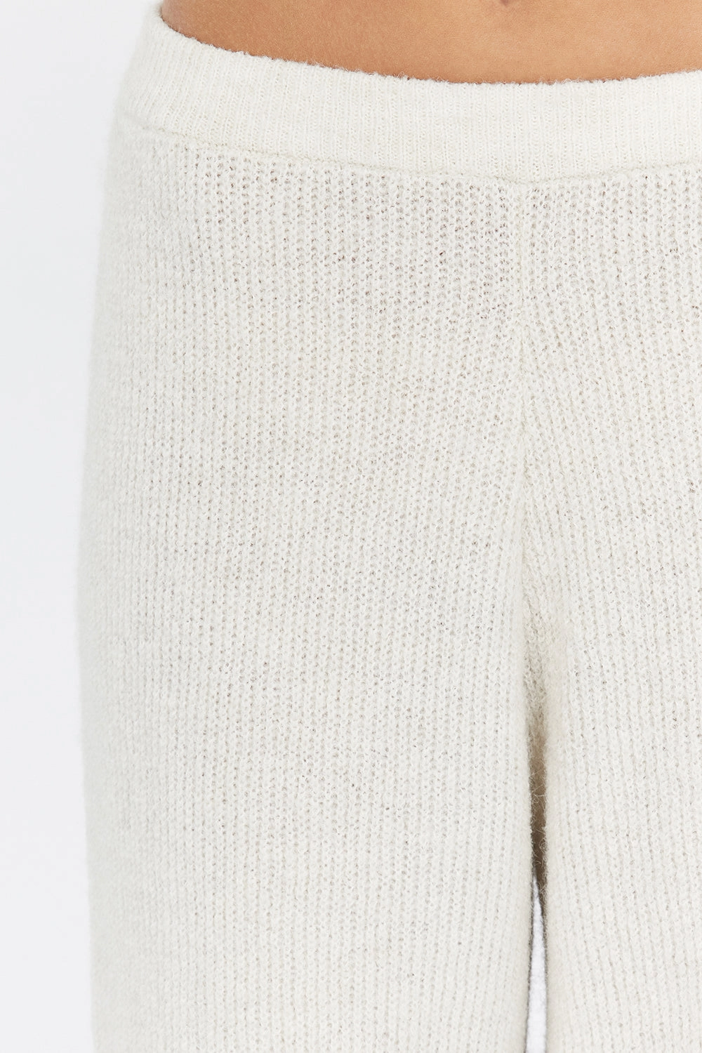 ZELIE CREAM MARLE KNIT PANT