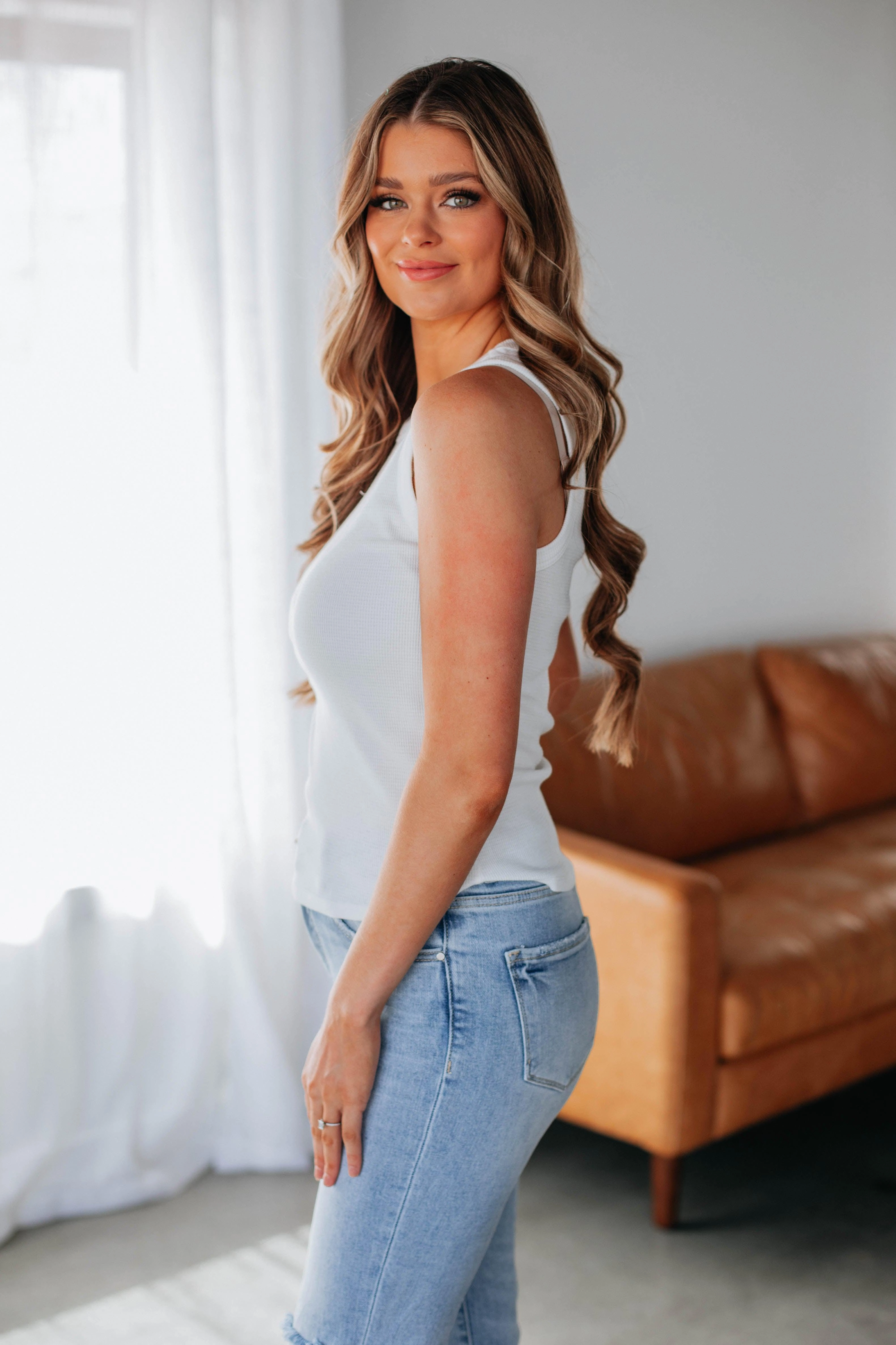 Zosia Knit Tank - Ivory